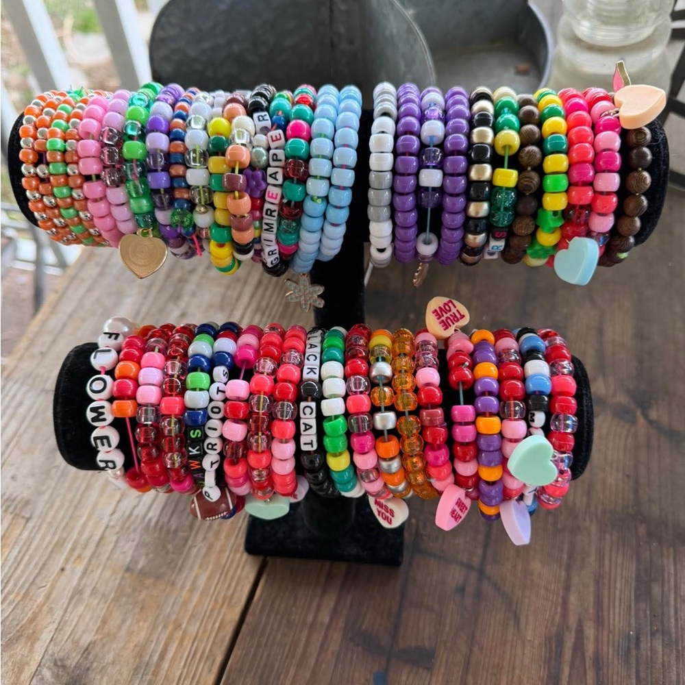 Handmade bracelets made by me $5 per bracelet multiple styles and colors.